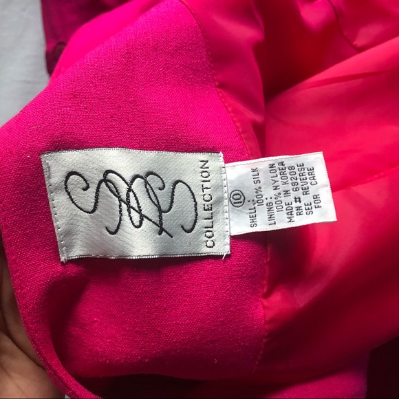 Vintage 100% Silk Matching Skirt Suit Set - Picture 12 of 15